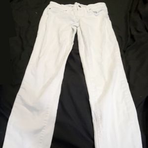 PAIGE Skyline Ankle Peg in Optic White Size 26